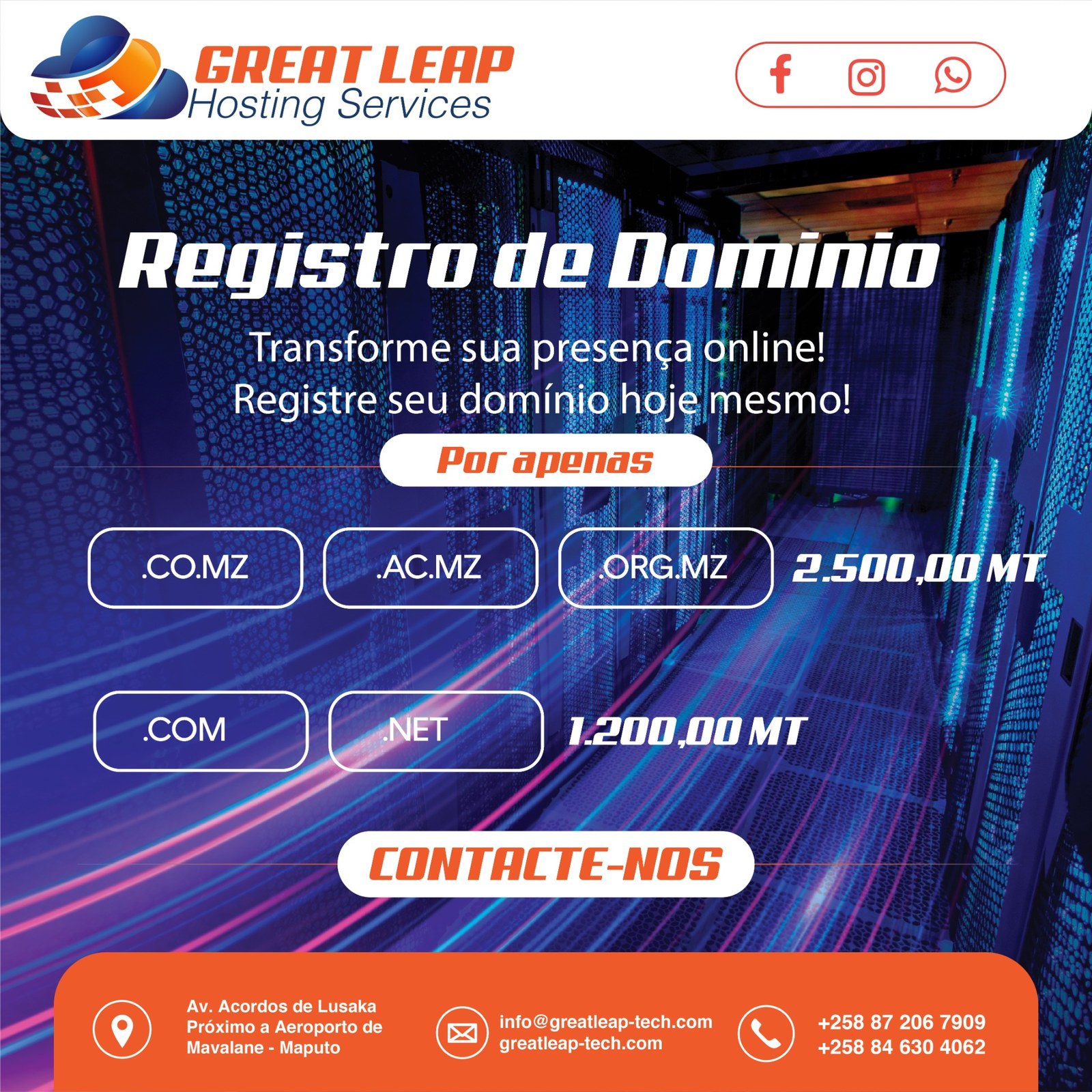 Registo de domínio Great Leap